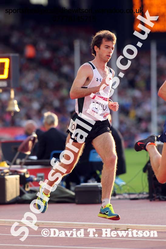 Paul Pollock (Northern Ireland) in the mens 10000 metres at the Commonwealth Games, Glasgow. Photo: David T. Hewitson/Sports for All Pics